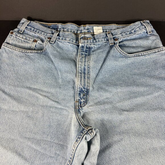 Y2K Levi's Jeans Men's 38x29* 560 Loose Tapered Light Blue Faded Denim Tag 38x30 - Picture 6 of 16